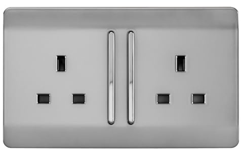 Trendi Switch Plug Socket, Steel, ART-SKT213L