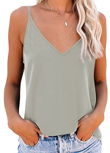 NONSAR Spaghettiband bodysuit för kvinnor - basic topp - lång linne - justerbar spaghetti - med spaghettiband - Cami - linne, Färg: grå, L