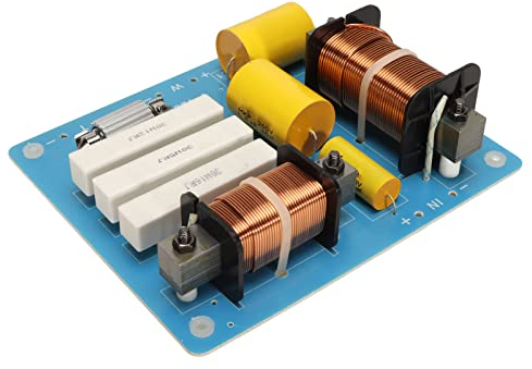 Crossover a 2 Vie 600-800W 1500-3500Hz Altoparlante a 2 Vie Crossover Altoparlanti Bassi Acuti Divisore di Frequenza per Altoparlanti per Conferenze da Palcoscenico da 10 Pollici 12 Pollici 15 Pollici