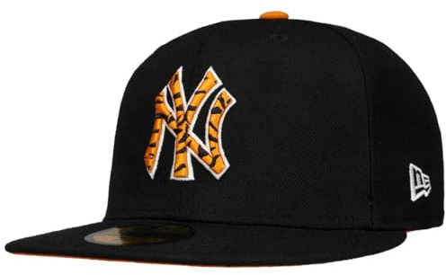 New Era 59Fifty - Cappellino aderente Tigerfill New York Yankees, Nero , 7.625