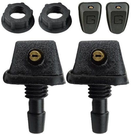 Boquilla de lavado de parabrisas, boquilla pulverizadora de parabrisas de alta resistencia, boquilla de lavado de parabrisas delantero, reemplazo único de la boquilla del limpiaparabrisas para