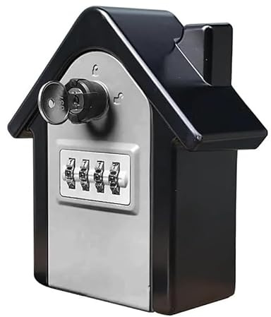 Almacenamiento seguro con llave montado en la pared, cerradura con llave, caja fuerte con llave de seguridad Caja con cerradura con llave montada en la pared, guardián de llaves con código reiniciable