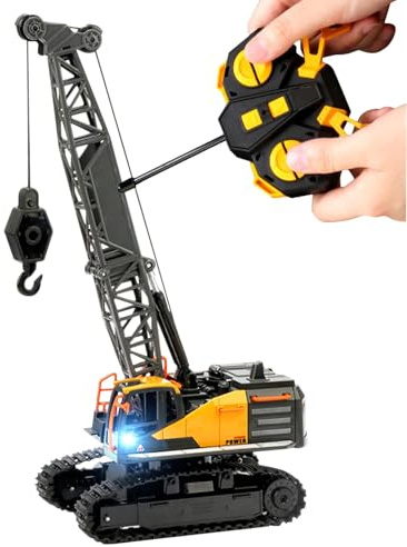 Raxove Grúa teledirigida, Juguete de grúa teledirigido, grúa con Sonido y luz, Modelo de grúa RC con luz y Sonido para niños a Partir de 3 años