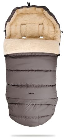 my junior® ThermoWool 3in1 Fußsack 100% Schurwolle, reflektierend, wasserabweisend (Hazel Harmony)