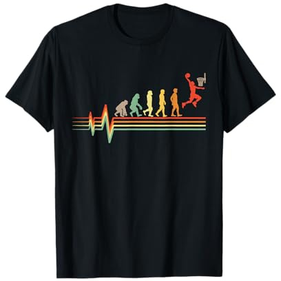 Basketball Evolution Sport Retro Herzschlag Geschenk T-Shirt