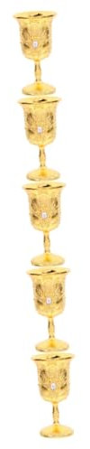 CIYODO 5 Piezas Cáliz Retro Medieval para Vino de Vintage para Decoración y Uso Fiestas como o Adorno