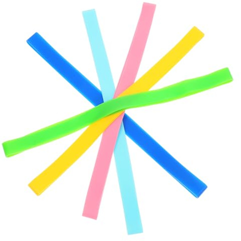 Cabilock 5 Pièces Bandes Élastiques de Fixation pour Serviettes de Bandes Ajustables pour Chaises de Chaises de Piscine Croisières Ciel