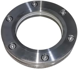 CIJIAOPOYU Durchfluss-Schauglas, 304 Flansch for Klemmen Schauglas Schachtglas Beobachtungsspiegel 316L Schauglas gehärtetes Sechseckiger Edelstahl(DN65 304 Flange Outer Diameter 115)