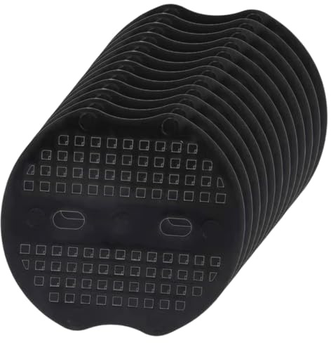 Housoutil Grapas de Jardín Negras de Plástico Resistente 68X65 CM Kit de 40 Piezas para Paisajismo y Fijación de Césped Estacas U para Carpas Lonas y Accesorios de Jardinería