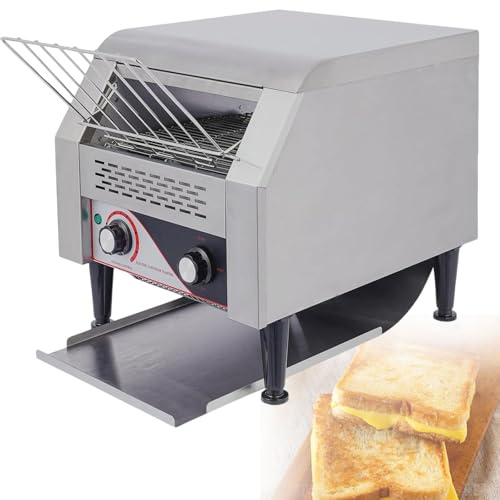 KPOUYYDS Comercial Tostadora con Cinta transportadora de 150/300/450 rebanadas por Hora, Horno Industrial Giratorio de encimera con 7 Niveles de Tostado, tostadora eléctrica para Restaurante 300Type