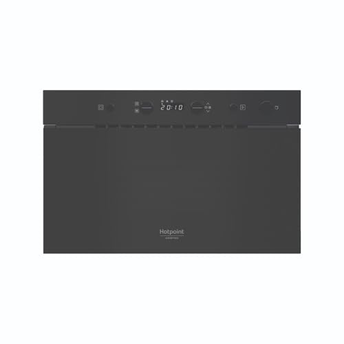 Hotpoint - HAMK11B Micro-ondes Encastrable 22L - Technologie Multiwave 3D, Gril Autonettoyant - Écran LCD Tactile et Sécurité Enfants - H 38,2 x L 59,5 x P 32 cm - Noir