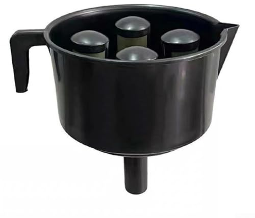 Embudo de servicio con sistema de filtro multicapa para eliminar el agua del combustible diesel y color negro de queroseno (4 filtros)