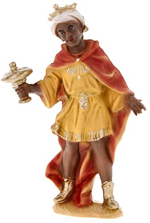 Marolin König schwarz, stehend, zu 12cm Fig. (Kunststoff)