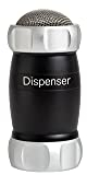 Marcato Spargi Zucchero a Velo, Settaccio da Cucina, Spargicacao in Polvere, anche per Farina e Spezie, in Alluminio, Made in Italy. Modello: Dispenser, Nero, Linea Premium.