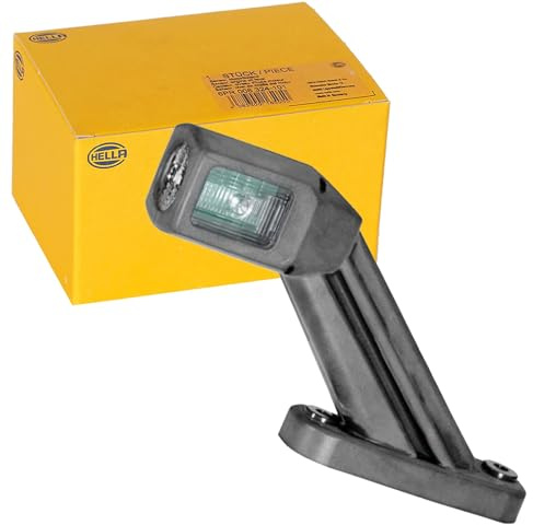 Hella 2XS 011 769-021 Umrissleuchte - Begrenzungsleuchte - Anhänger - LED - 12/24V - ECE/ADR/GGVS - Kabel: 500mm - Stecker: EasyConn - 2-polig - rechts/seitlicher Anbau