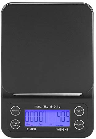 Bilancia da digitale LCD con timer 3 kg/0,1 g viola bluastro