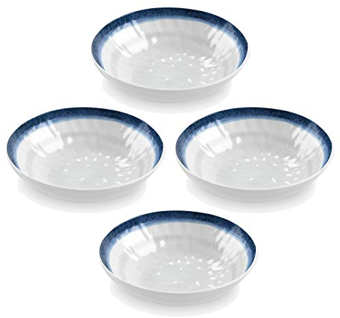 Coastal/Seaside - Outdoor/Camping/BBQ - Plastic/Melamine - Snack/Pasta/Cereal Bowl Sets (4)