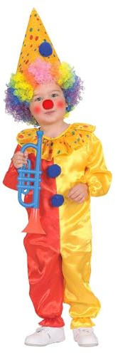 Widmann - Barndräkt clown, kostym, hatt, karneval, temafest