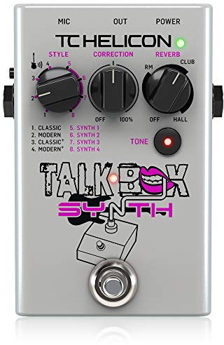 TC Helicon TALKBOX SYNTH Stompbox in Studioqualität für Gitarren-Talkbox-Effekte und Stimmton-Politur