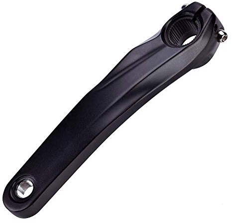 Demeras Fahrrad Kurbelarm Mountainbike Kurbelgarnitur Aluminiumlegierung Fahrrad Fahrrad Linke Kurbelarm für 590 610 SLX XT Kurbelgarnitur(Schwarz)