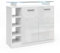 Vicco Kommode Asti, Regal mit Türen, Weiß Hochglanz, 97 x 87 cm