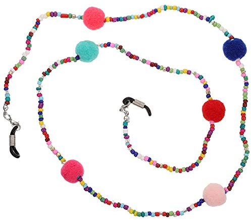 1 StüCk Multifunktionale Brillenkette FüR Damen Und Herren, Anti-Rutsch Brillenband in Mehrfarbig, Brillenband Sport Ideal FüR Sonnenbrillen Und Lesebrillen