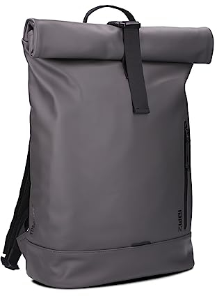 Zwei wasserfester Rolltop-Rucksack CARGO CAR250 Laptop-Rucksack 12/15 L leichter Tagesrucksack aus Hydroflex, Schlüsselband, gepolsterte Fächer, Flaschenhalterung, sportlich modern (stone)