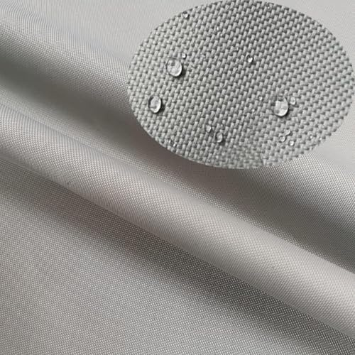 Tela impermeable resistente para coser cojines para el aire libre, 600 denier, lona, tela de lona resistente al desgarro (200 x 150 cm, gris)