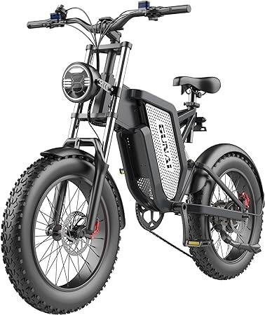 GUNAI E-Bike 20'' E-Mountainbike Damen Herren mit abnehmbarem 48V 25Ah Akku und 7-Gang Vollfederung Elektrofahrrad, Grün, MX25