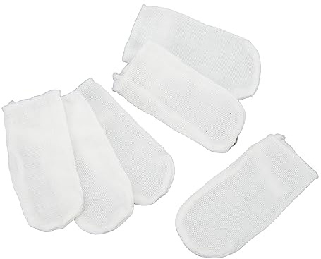 Nettoyant pour la Langue des Dents de bébé, 6 Pièces de Nettoyage des Dents de bébé Gaze Couvre-doigts Doux Nettoyant pour la Bouche de bébé Brosse à Dents pour bébé de 0 à 36 Mois