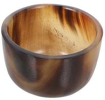 BESTonZON 1pezzi Tazza Da Tè Piccola in Corno Naturale Handmade Per Bere Tè e Tisane Design Unico Collezione Per Casa e Ufficio Colore Casual