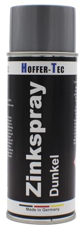 Hoffer-Tec Zinkspray Dunkel - Hochwertiges Korrosionsschutz-Spray für Oberflächen - 400 ml - 1 Stück