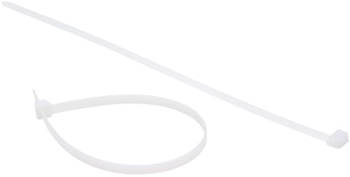 Kopp 50 Stück Kabelbinder 7,6 x 350 mm, Material Nylon Polyamid 6.6, weiß, UV-beständig und witterungsbeständig, 328401038