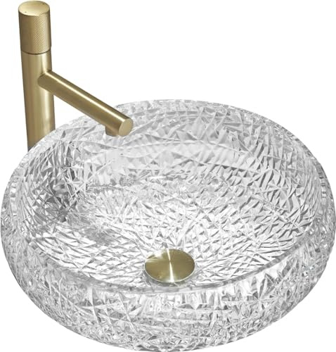 Mexen 24034400, Tvättställ i glas Celia, Transparent
