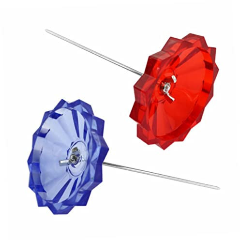 VILLFUL 4stücke Teiliges Spike Stick Zettelhalter Für Rechnung Und Notizen Robuster Papierhalter Mit Runder Basis Für Büros Restaurants Und Hotels Rot Blau Grün Transparent