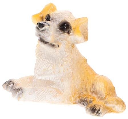 HOOTNEE Miniatur Hund Figur Dekorative Mikrolandschaft Mini Dog Statue Für Mini Garten Deko Perfektes Puppenhaus Zubehör Für Kreative Gestaltung Und Stilvolle Wohnaccessoires