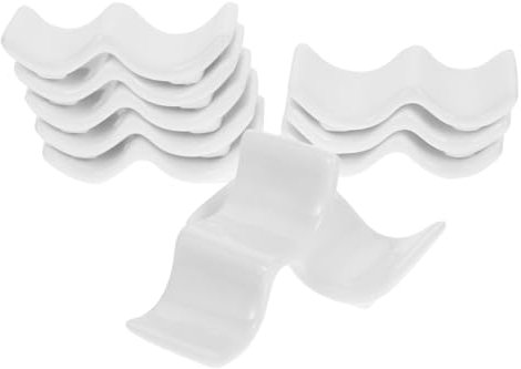 CATIEBYE 10stücke Keramik Essstäbchenhalter Essstäbchenablage Löffel Halter Küche Tischdekoration Zubehör
