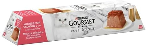 Gourmet Revelations Gelée Nassfutter für Katzen, 24 Packungen à 57 g | Gelée Leckerbissen mit Lachs