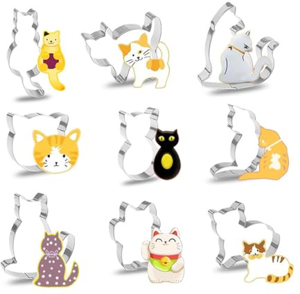 Ruayia Ausstechformen Ostern, 9 Stück Ausstechförmchen Ostern, Plätzchen Ausstecher Set für Kekse, Ausstecher Hase Ideales Ostergeschenk & für Osterplätzchen