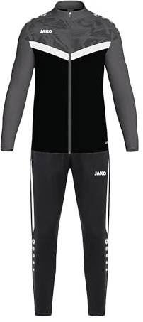 JAKO Unisex Polyesteranzug Iconic, schwarz/anthrazit, XL