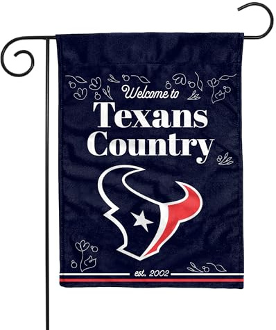 Rico Industries NFL Football Houston Texans 13 x 18 Double Sided Garden Flag