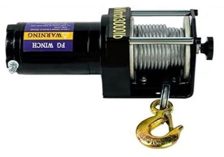 Verricello Elettrico 12V/24V 3000lb Rimorchio For Camion Pesante Fuoristrada 600kg Kit Con Cavo In Acciaio 6M Alta Capacità Di Carico(12V 3000lb)