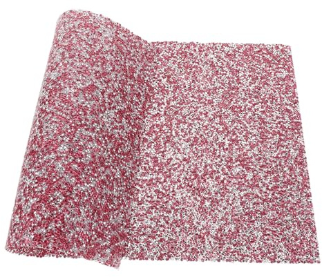 Lurrose Tapis de Table pour Manucure en Résine Brillante Rose avec Coussin Confortable pour Repose-bras, Design Rectangulaire Lumineux pour Table Manucure Professionnelle