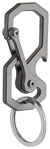 Tibitdeer Titan-Karabiner, Schlüsselanhänger, Flaschenöffner, Mehrzweck-Karabiner, , Clip, , für Camping, Wandern, Karabinerhaken