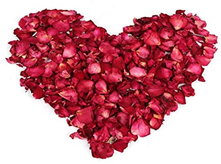 Ericotry 100 g de pétales de rose séchés naturels pour le bain, le bain, la Saint-Valentin, la fête