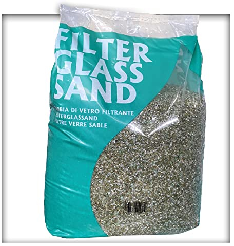 Kieskönig 20 kg Filterglas Pool Filtermaterial Sandfilteranlage Körnung 0,5 - 1,25 mm