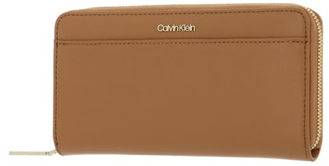 Calvin Klein CK Must LG Z/A Wallet W/Slip, Damen Geldbörsen, Brown Sugar,