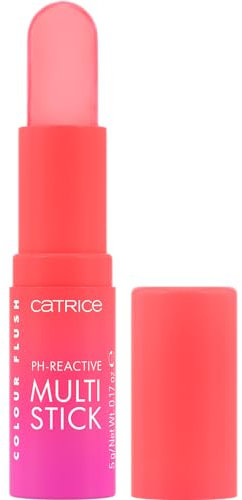 Catrice Colour Flush pH-Reactive Multi Stick, blush, n. 010, rosa, adattabile al colore, risultato immediato, naturale, per pelle secca, vegana, senza olio, senza profumo, senza alcool, confezione da