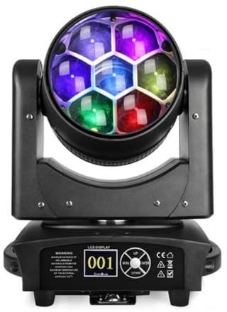 Betopper Lyre Led DMX RGBW DJ Jeux de Lumière Lyre Beam Mappage de Pixels | LM0740D Projecteurs Strobe Lumiere à Tête Rotative Lampe avec Effet Beam/Wash/Zoom/CTO Jeux de Lumière pour Clubs,Fête,Disco