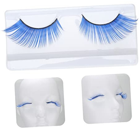 Gogogmee 2paare Blau Falsche Wimpern Für Cosplay Und Partys Wiederverwendbare Lange Wimpern Für Aufführungen Und Besondere Anlässe